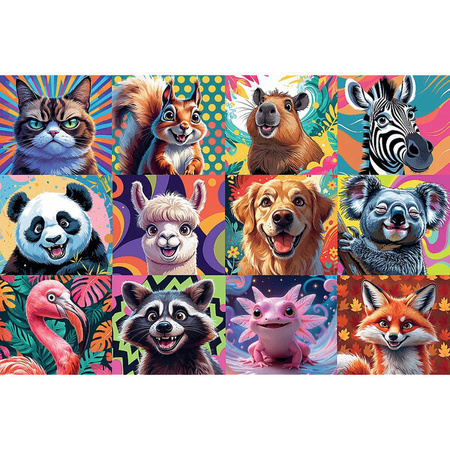 Puzzle Trefl 300 Zabawne portrety zwierząt 230307