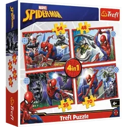 Puzzle Trefl 4w1 Bohaterski Spider-Man