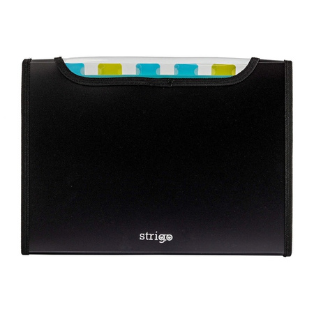 Strigo Vfile teczka pp A4 z 6 przekładkami czarna 940151