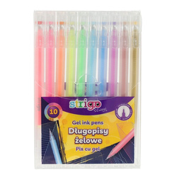 Strigo Długopisy Żelowe 10 Kolorów 810917