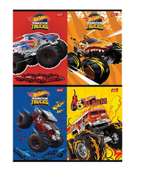 Zeszyt A5 16k linia podwójna dwukolorowa laminowany MATTEL HOT WHEELS 669118