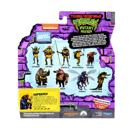 Tmnt Wojownicze Żółwie Ninja Movie Mutatnt Mayhem Figurka Akcji Superfly 11 Cm 832874