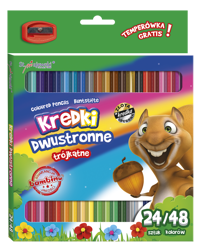 Maj kredki ołówkowe 24/48kol 18cm pud.+Temp.004964