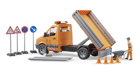 Bruder 02537 mb sprinter komunalny z figurką kierowcy