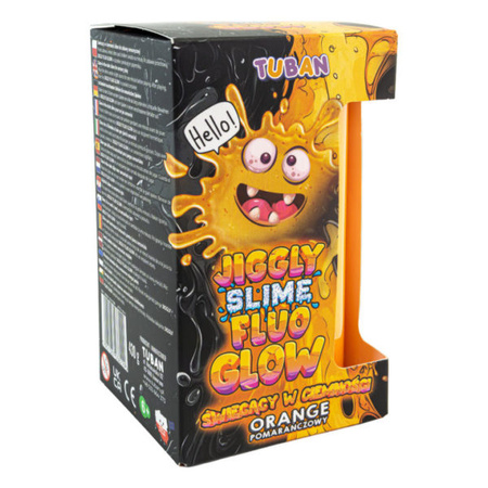 Tuban Jigly Slime Fluo Glow pomarańczowy 430g 038229