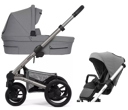 [OUTLET] Mutsy Zestaw Nio Gondola Journey Ice Grey + Siedzisko Journey Ice Grey + Stelaż grey warm grey