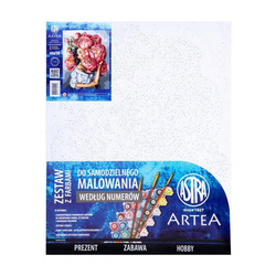 Zestaw z farbami malowanie wg. numerów podobr. 40x50cm w Piwoniach 189925
