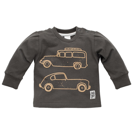 Bluzka dł rękaw old cars 86 grafit Pinokio