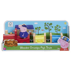 PEPPA DREWNIANY POCIĄG Z FIGURKĄ 072100