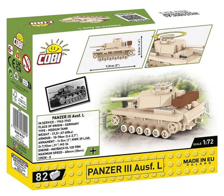 Cobi 3093 Czołg Panzer III Ausf. L 030902