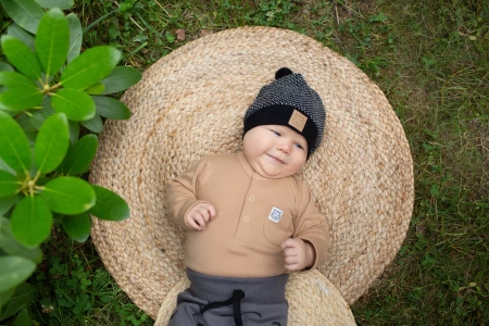 CZAPKA LE TIGRE 86/92 CZARNY PINOKIO