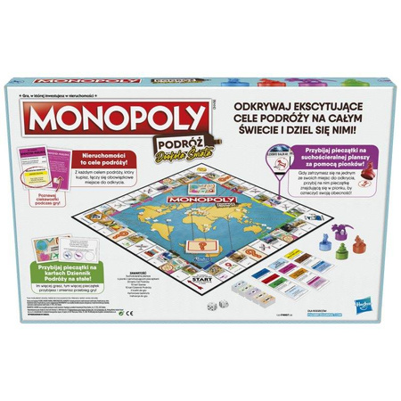 Gra Hasbro F4007 Monopoly Podróż dookoła Świata 124311