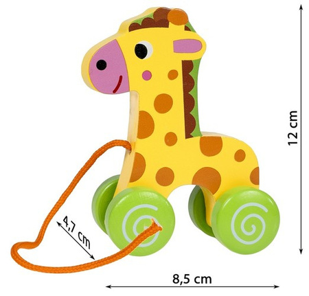DREWNIANA ŻYRAFA DO CIĄGNIĘCIA 849832