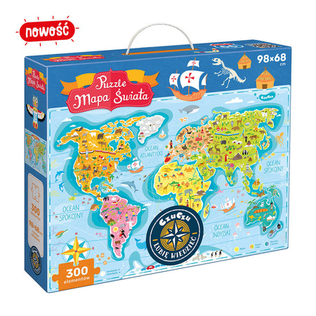 CzuCzu: Puzzle Mapa Świata 300el.