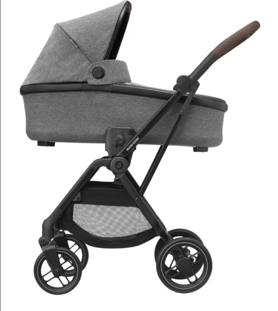 Wózek Maxi Cosi Leona 2 Select Grey (Black Frame & Brown Leather)