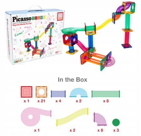 Picasso Tiles Klocki magnetyczne 50 elementów 022723