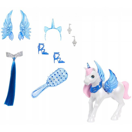 Barbie HRR16 Sapphire Skrzydlaty Jednorożec + lalka 183777
