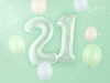 Balon foliowy cyfra 1 72cm zieleń 052635