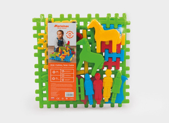 Klocki konstrukcyjne mini farma 901182