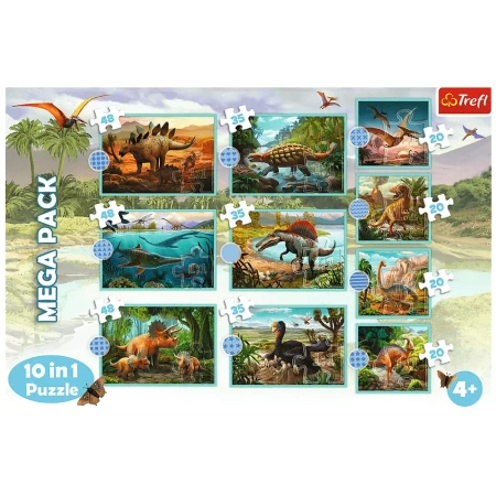Puzzle Trefl 10w1 Poznaj wszystkie dinozaury 903904