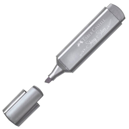 Faber-Castell Zakreślacz 1546 metaliczny srebrny 546610