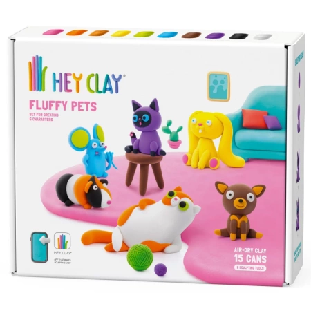 Hey Clay Masa Plastyczna Puchate Zwierzaki akcesoria 605335