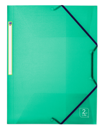 Teczka Oxford A4 2LIFE PP mix szeroka 354557