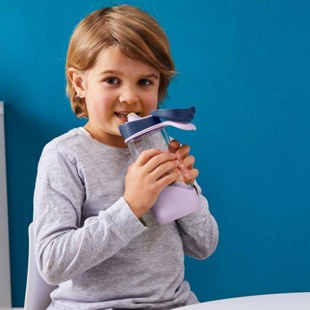 B.box  sportowa butelka tritanowa ze słomką 450 ml indigo rose 006107
