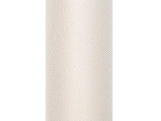 Tiul gładki, kremowy, 0,15 x 9m