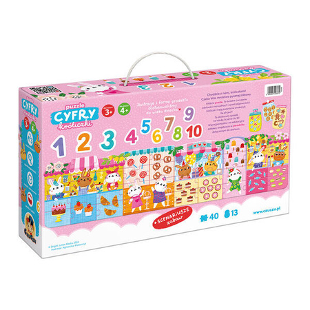 CzuCzu Puzzle Cyfry Króliczki 3+ 4+ 493372