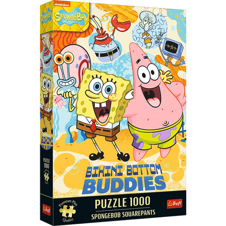 Puzzle Trefl 1000 Premium Plus Sponge Bob Kanciastoporty 120813