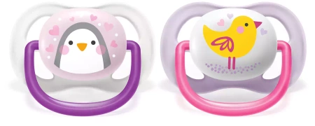 Avent Smoczek uspokajający Ultra Air ortodontyczny 0-6 m Girl Pe 949374
