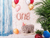Balon foliowy One 66x37cm różowe złoto 132894