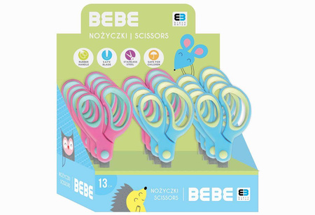 Nożyczki szkolne 13cm bb kids pastel 259622