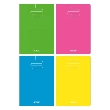 Brulion klejony A4 96 kartek w kratkę Color Blocking 583892