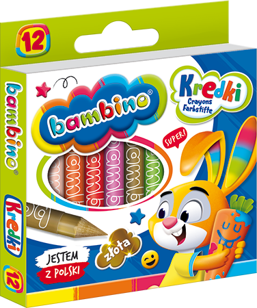Maj kredki bambino 12kol woskowe 000225