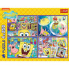 Puzzle Trefl 4x250 Szalony świat Sponge Boba 133424