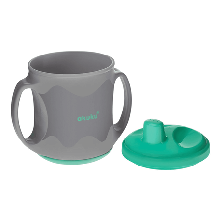 Akuku kubek z twardym ustnikiem green 004225