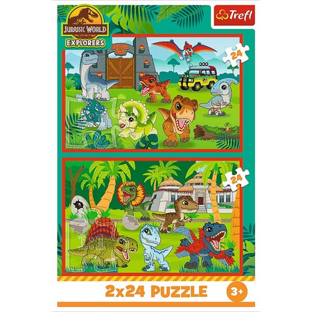 Puzzle Trefl 2x24 Małe dinozaury 344370