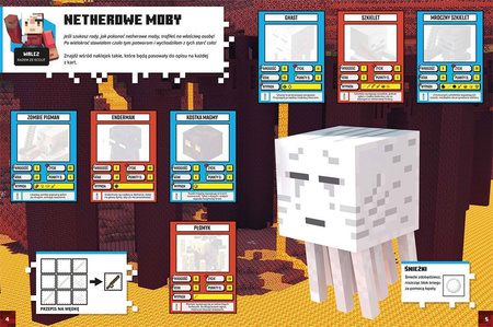 HarperKids Książeczka Minecraft Księga Netheru i Kresu z naklejkami 680426
