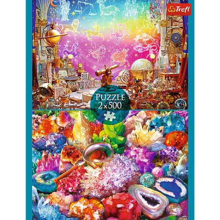 Puzzle Trefl 2x500 Kosmos i kryształy 374995