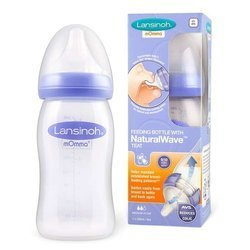 Lansinoh butelka 240ml ze smoczkiem naturalwave 999518