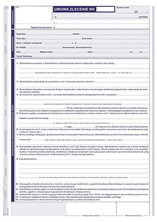 Druk umowa zlecenie a4 511-1u