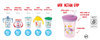 Nuk Kubek niekapek Evolution Action Cup 230ml 12m z silikonową słomką fioletowy