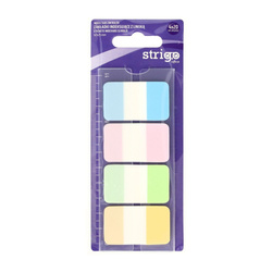 Strigo Zakładki indeksujące z linijką 42x25mm 4 kolory 80 kartek 810214