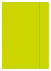 Teczka z gumką a4+ jednokolorowa fluo żółta 267221