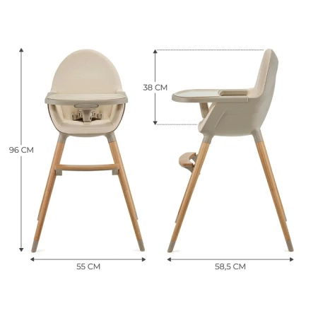 Kinderkraft Fini 2 Beige Krzesełko do karmienia 924493