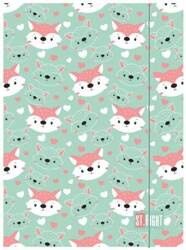 TECZKA Z GUMKĄ A4 300 g/m2 ST.RIGHT LOVELY FOXY 669828