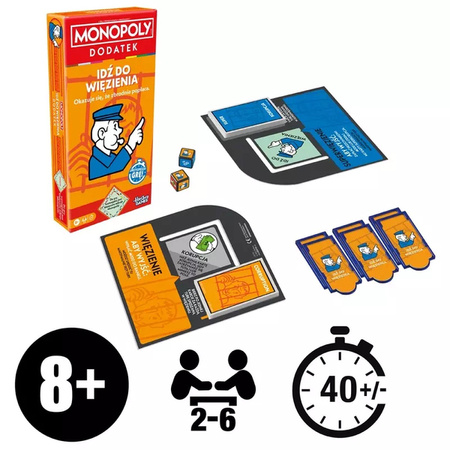 Gra Hasbro Monopoly Dod Idź do więzienia 306579