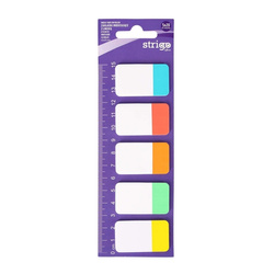 Strigo Zakładki indeksujące 20x45mm 5 kolorów 200 kartek 810573